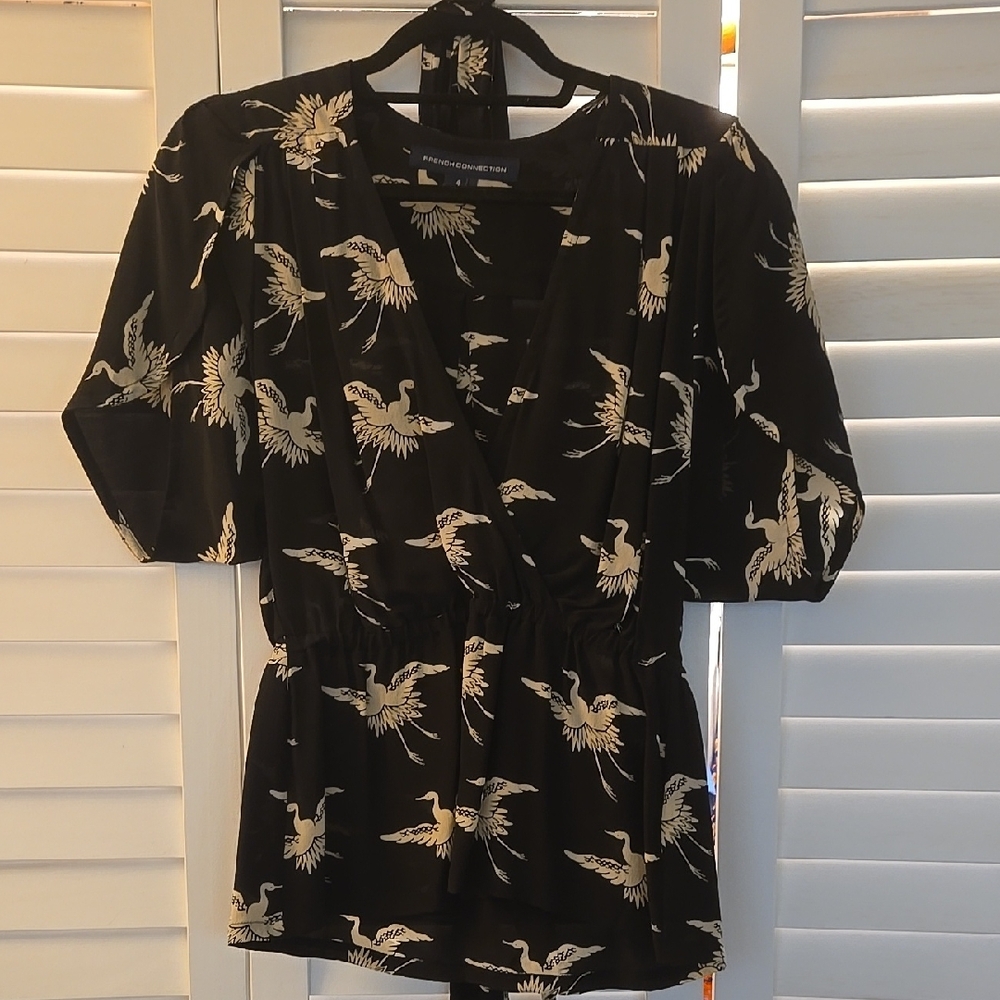 Black and White Women's Top